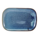 Schaal rechthoek 29.0x19.5cm Terra Aqua Blue Genware