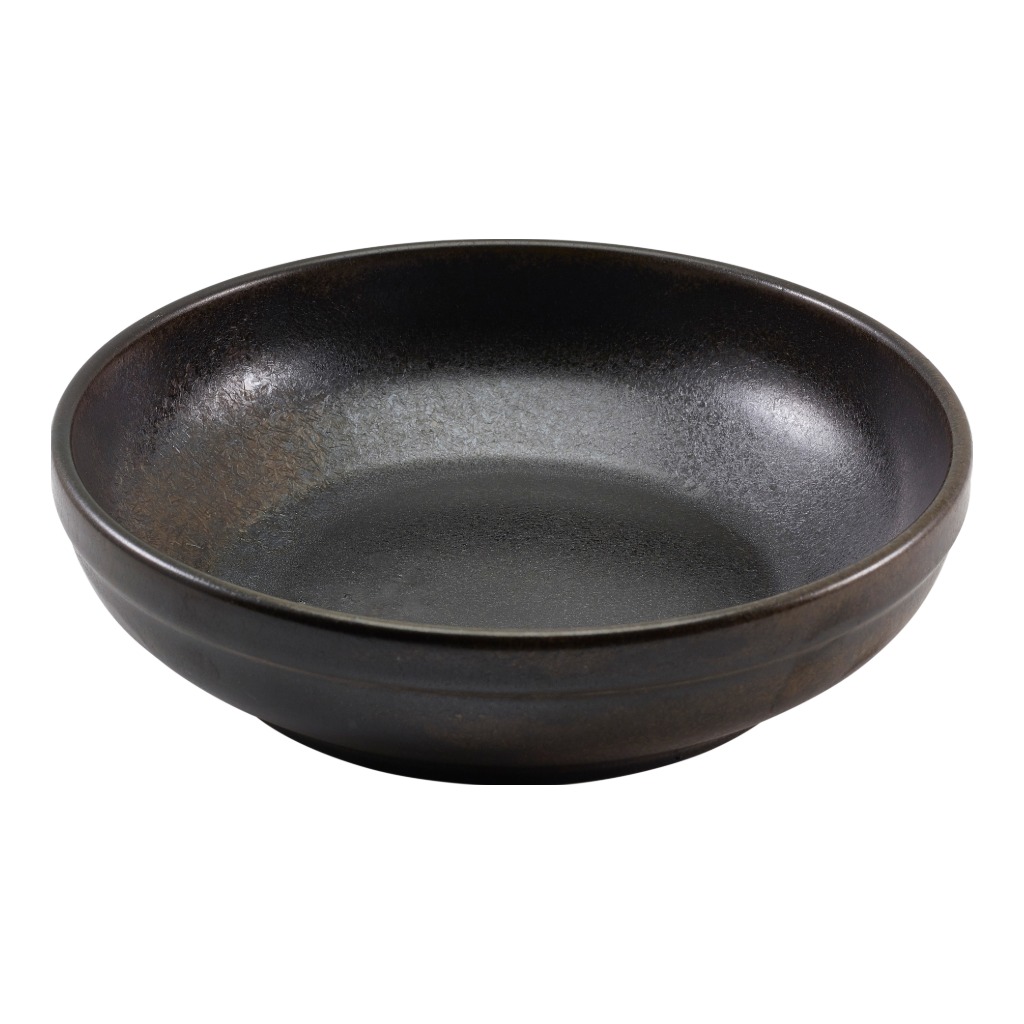 Bord diep coupe 20.0cm Terra Cinder Black Genware