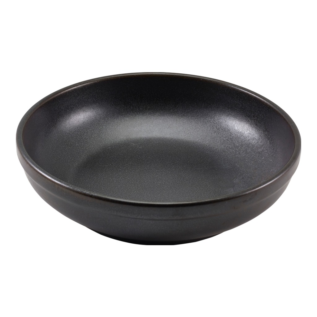 Bord diep coupe 23.0cm Terra Cinder Black Genware