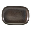 Schaal rechthoek 24.0x16.5cm Terra Cinder Black Genware