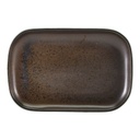 Schaal rechthoek 29.0x19.5cm Terra Cinder Black Genware