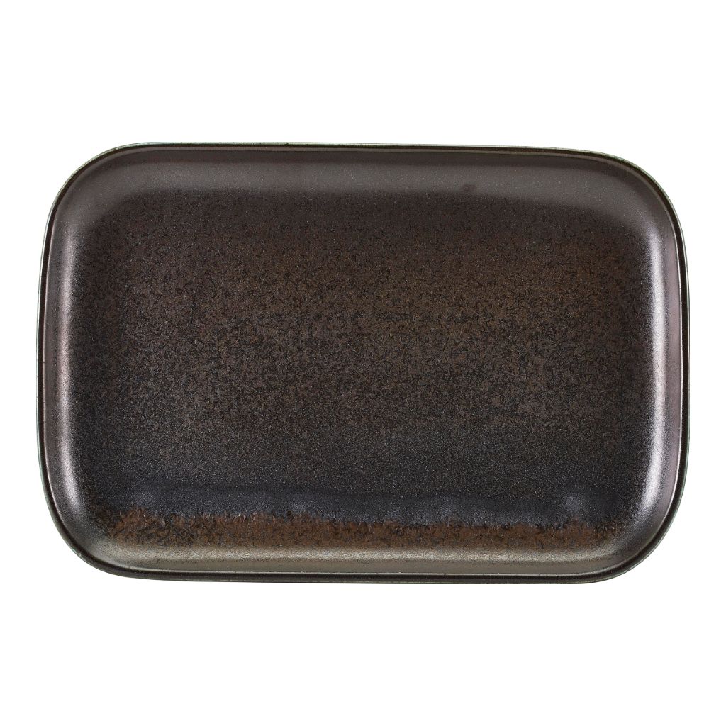 Schaal rechthoek 34.5x23.5cm Terra Cinder Black Genware