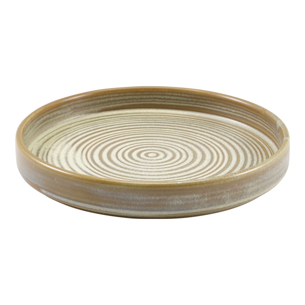 Bord walled 18.0cm Terra Matt Grey Genware