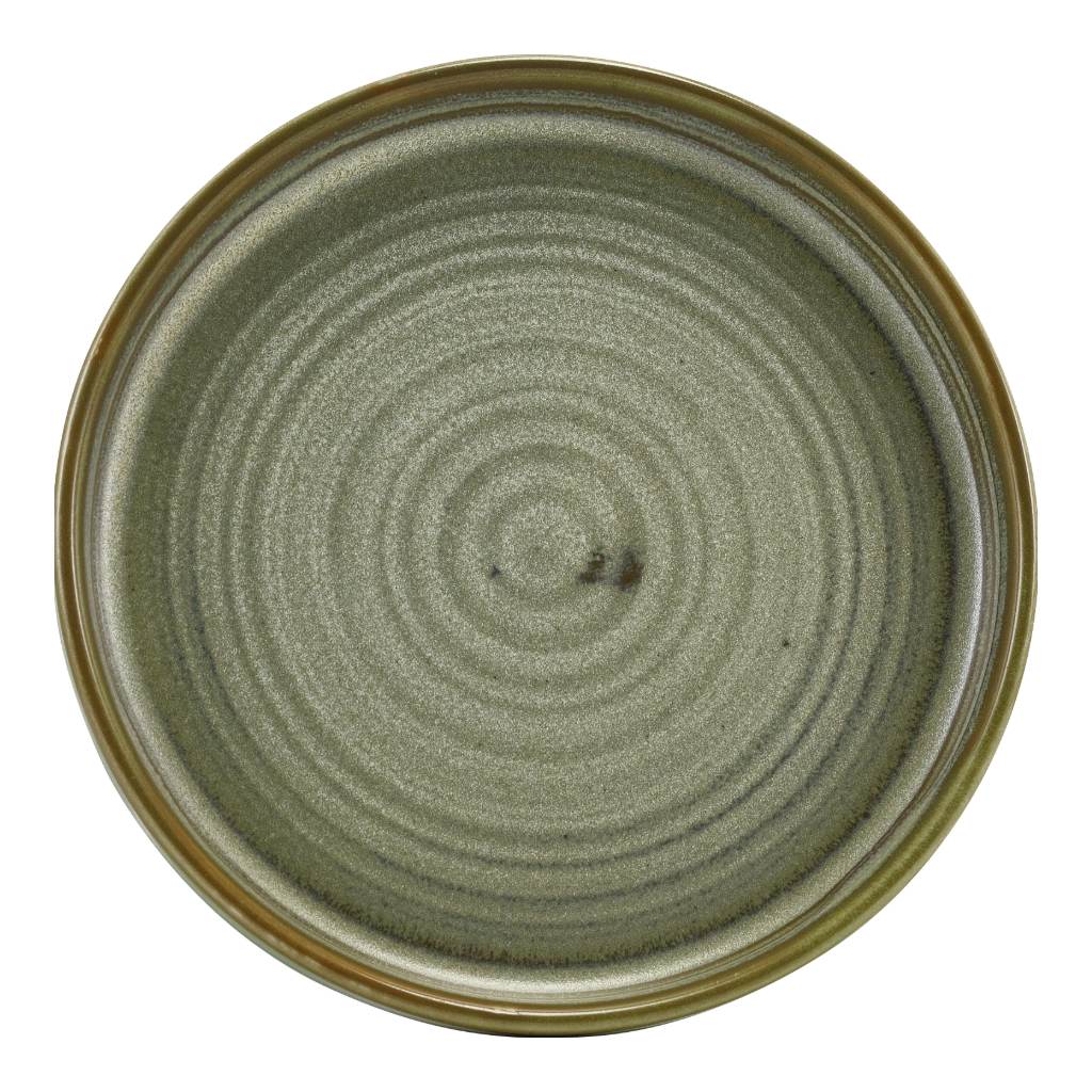 Bord walled 14.0cm Terra Matt Grey Genware