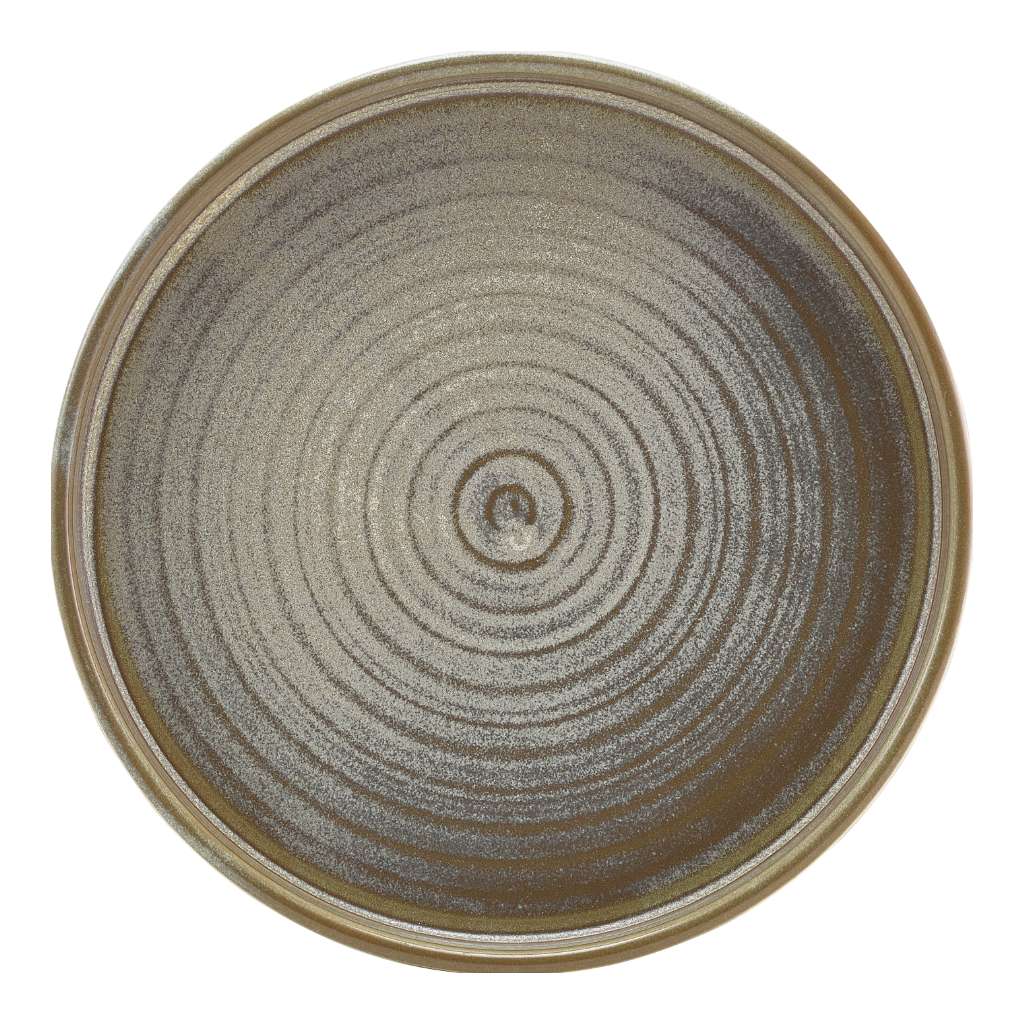 Bord walled low 18.0cm Terra Matt Grey Genware