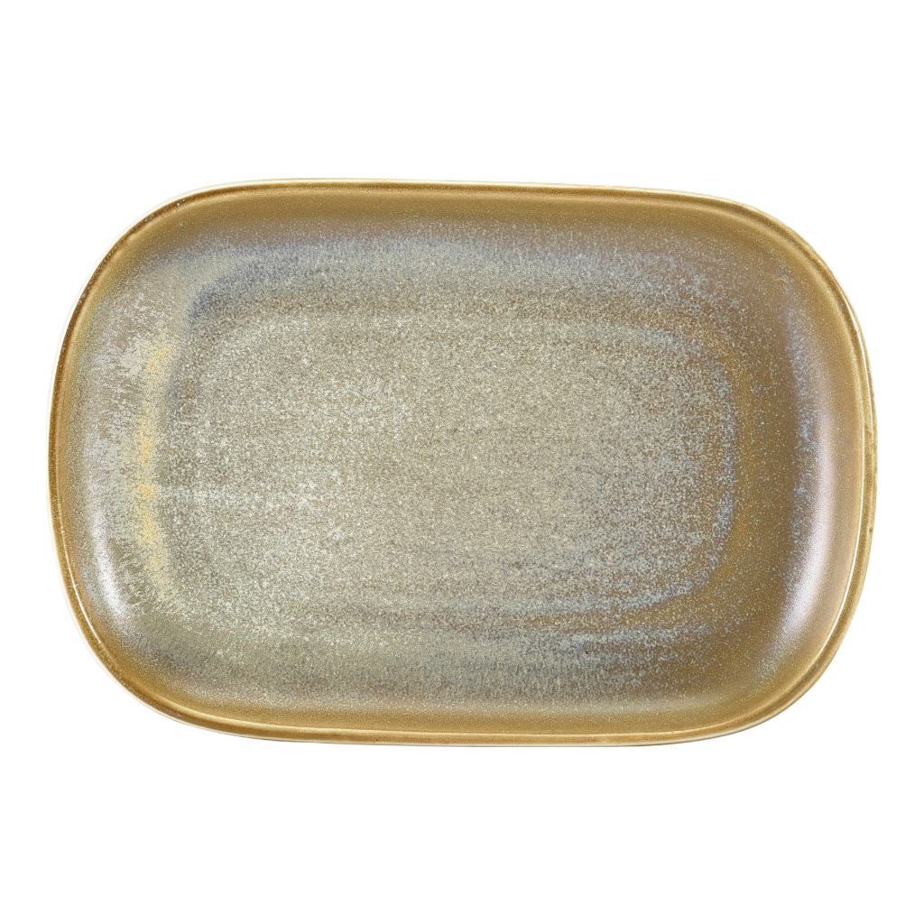 Schaal rechthoek 24.0x16.5cm Terra Matt Grey Genware