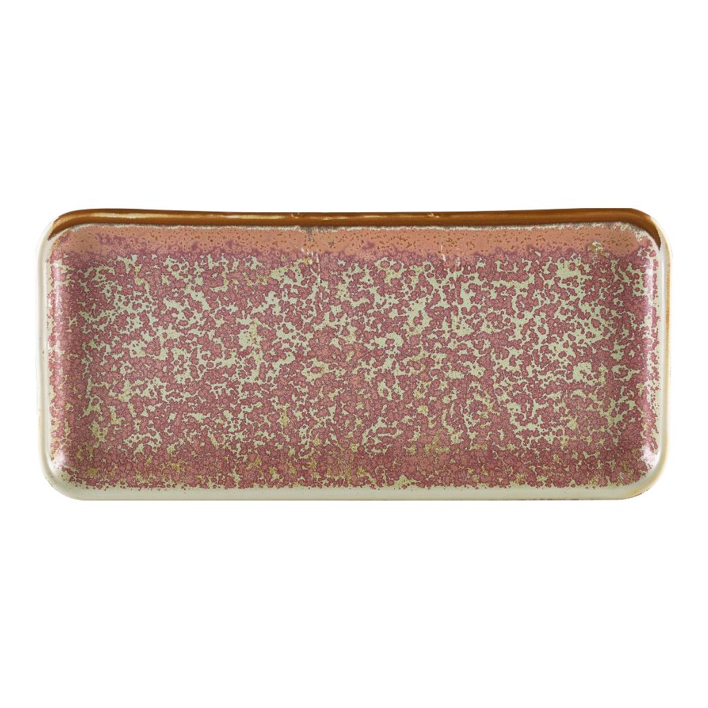 Schaal rechthoek 27.0x12.5cm Terra Rose Pink Genware