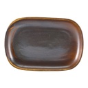 Schaal rechthoek 24.0x16.5cm Terra Rustic Copper Genware