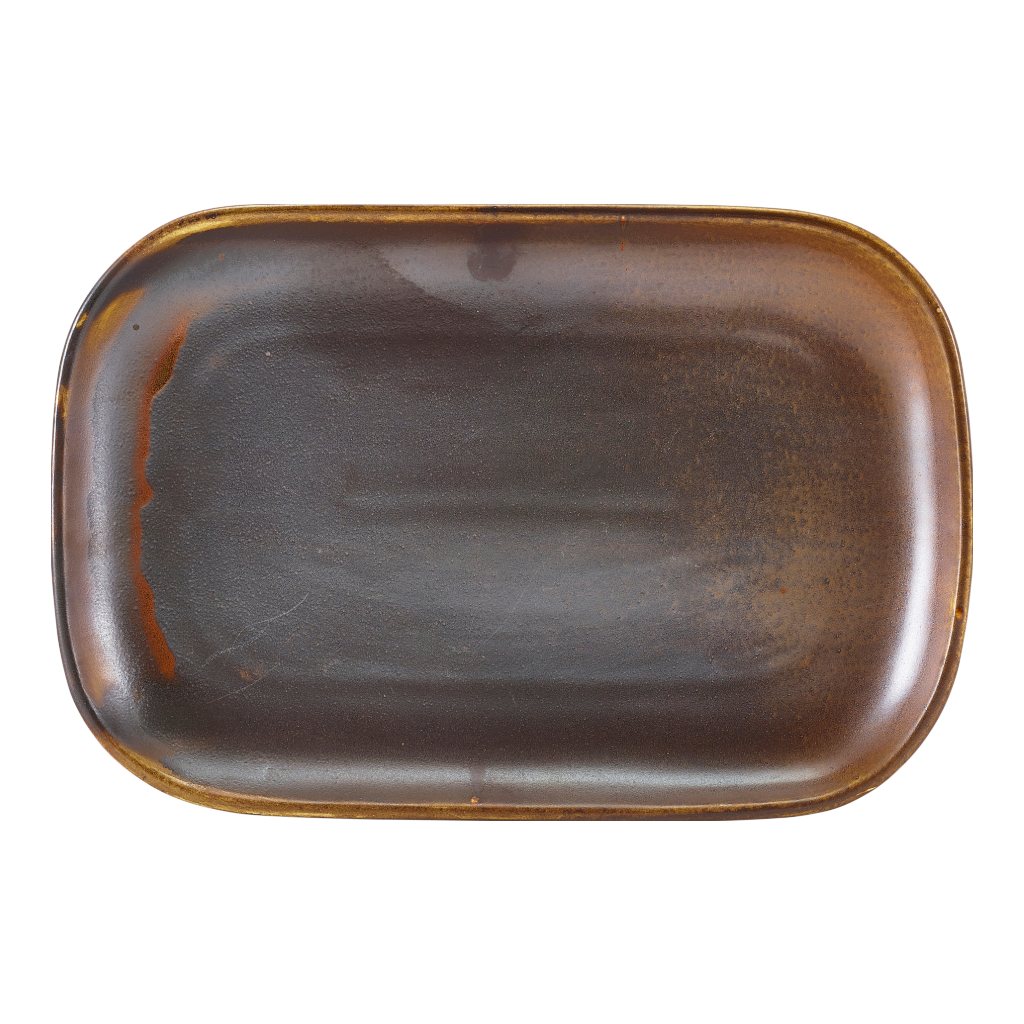 Schaal rechthoek 29.0x19.5cm Terra Rustic Copper Genware