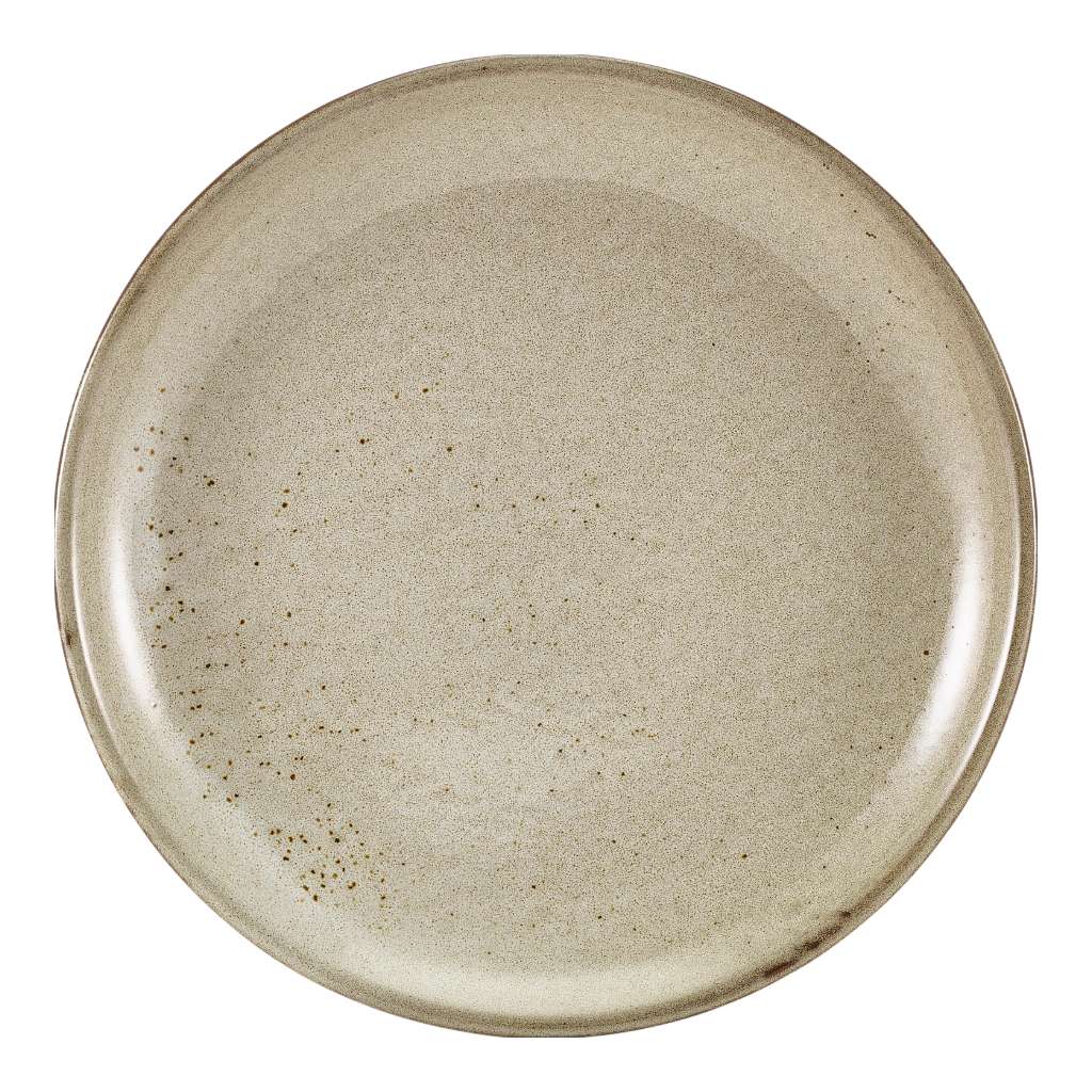 Bord plat coupe 24.0cm Terra Smoke Grey Genware