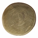 Bord plat coupe organic 28.5cm Terra Smoke Grey Genware