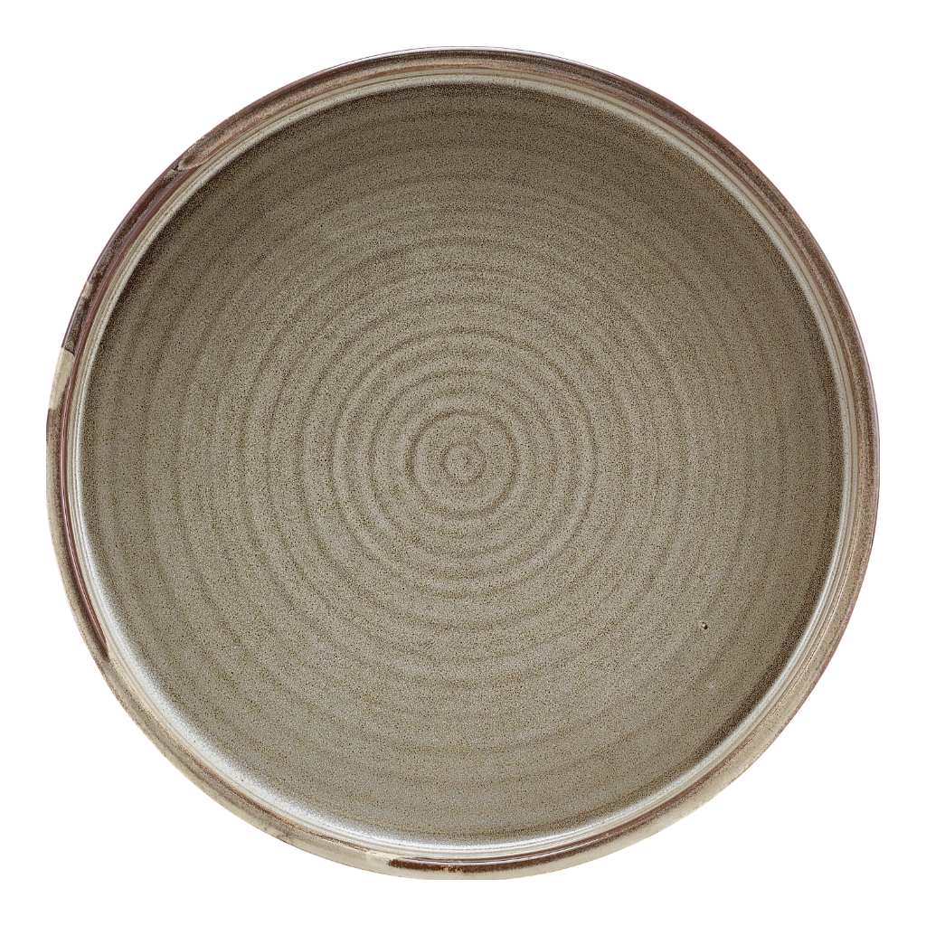 Bord walled low 18.0cm Terra Smoke Grey Genware