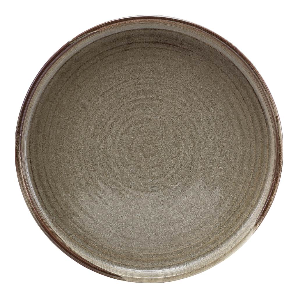Bord walled 21.0cm Terra Smoke Grey Genware