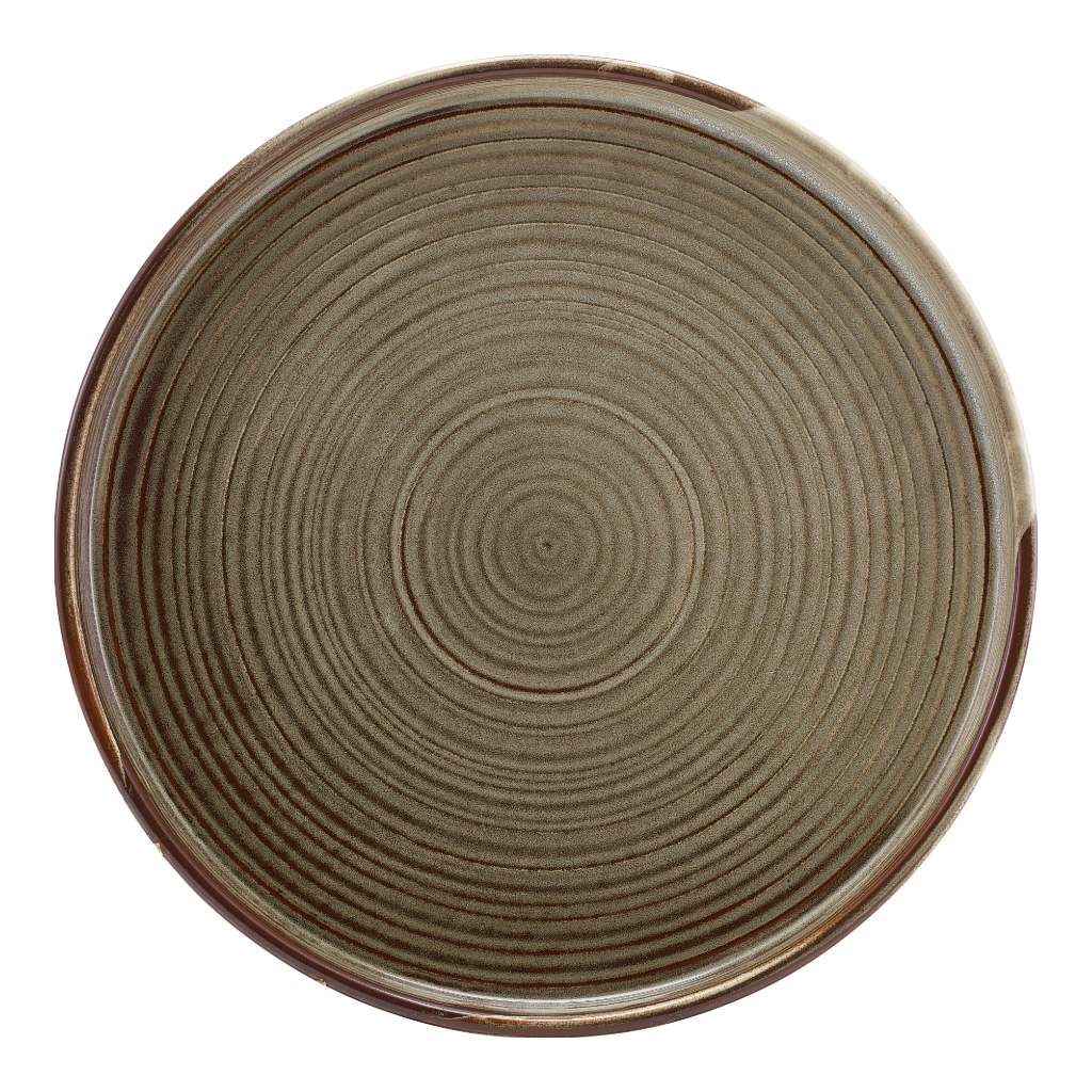 Bord walled 25.0cm Terra Smoke Grey Genware