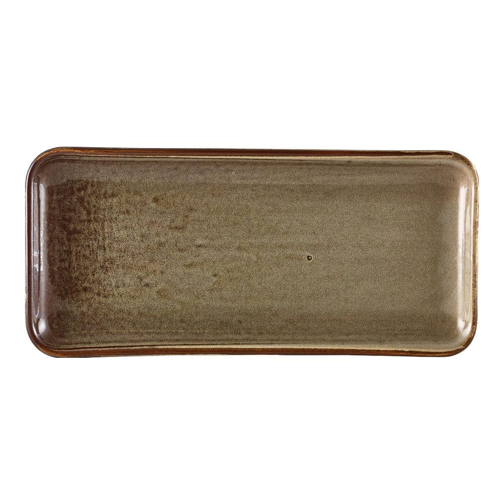 Schaal rechthoek 27.0x12.5cm Terra Smoke Grey Genware