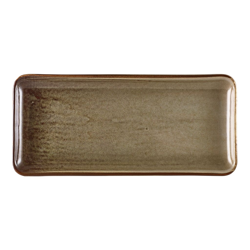 Schaal rechthoek 31.0x14.0cm Terra Smoke Grey Genware
