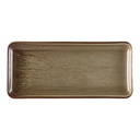 Schaal rechthoek 31.0x14.0cm Terra Smoke Grey Genware