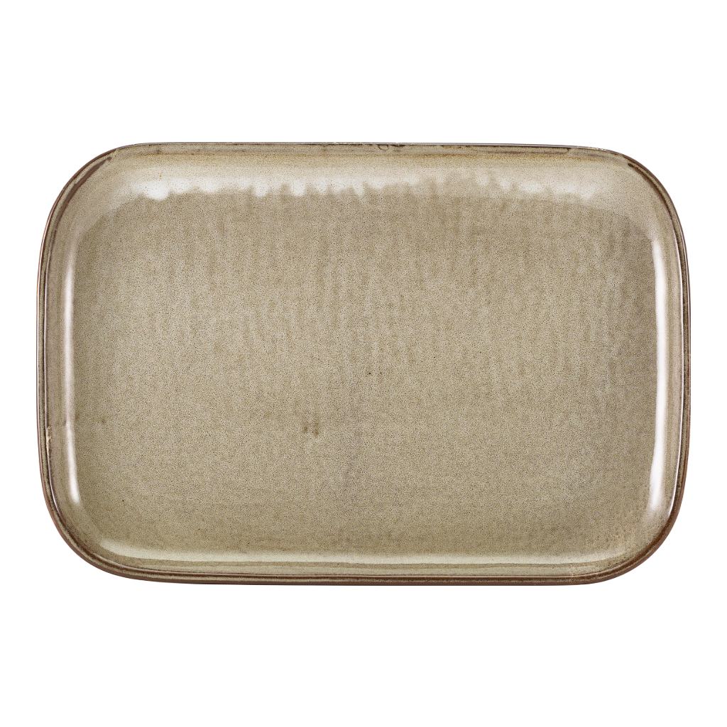 Schaal rechthoek 34.5x23.5cm Terra Smoke Grey Genware