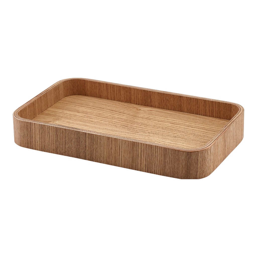 Dienblad 23.0x13.8cm houtfineer licht hout Genware