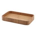 Dienblad 23.0x13.8cm houtfineer licht hout Genware