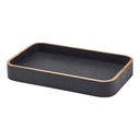 Dienblad 23.0x13.8cm houtfineer zwart Genware