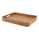 Dienblad met handvat 50.0x38.0cm houtfineer licht hout Genware