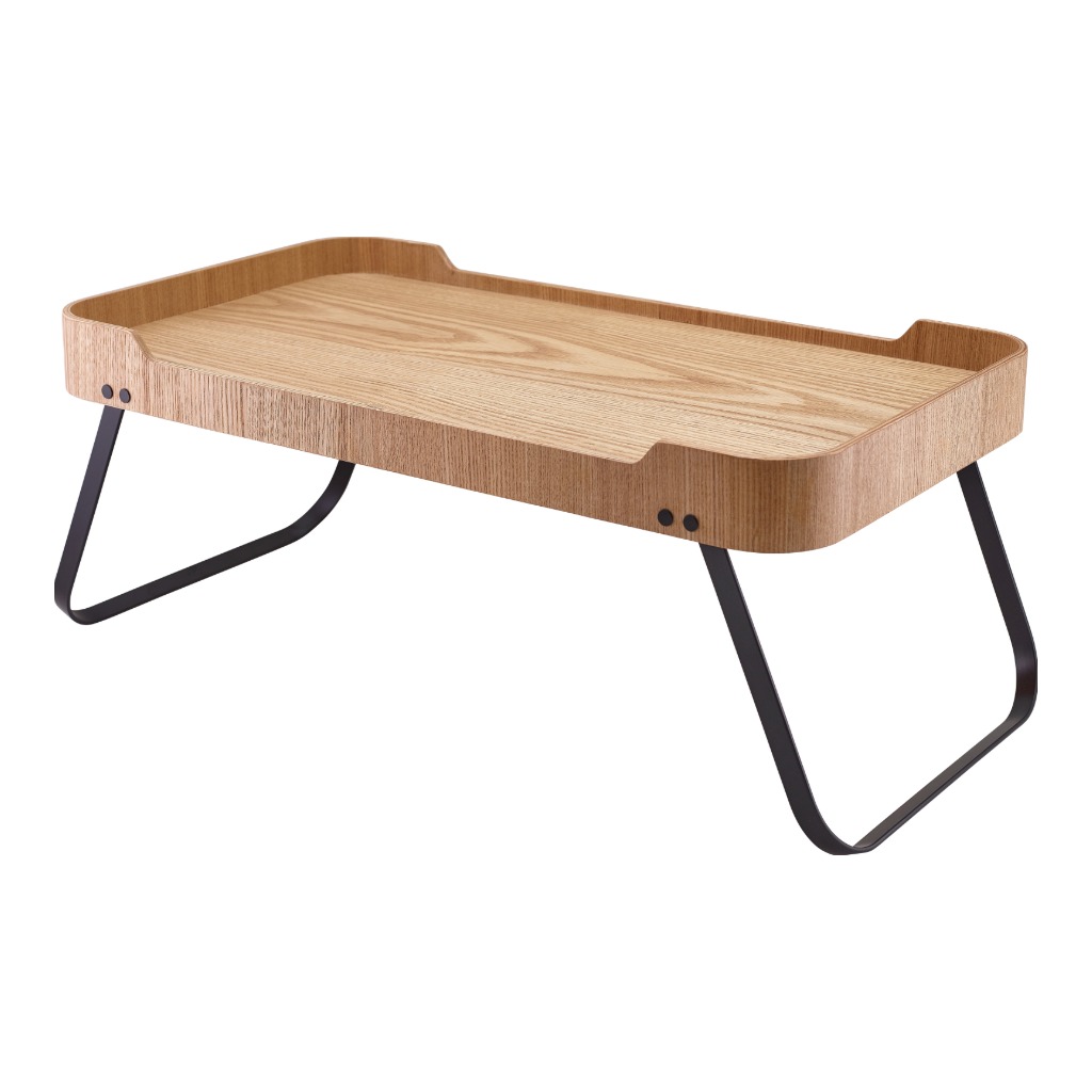 Dienblad met poten 59.0x30.0cm roomservice houtfineer licht hout Genware
