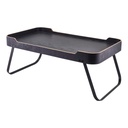 Dienblad met poten 59.0x30.0cm roomservice houtfineer zwart Genware