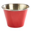 Dipper/tipje 6.0cm 7.0cl RVS rood Genware