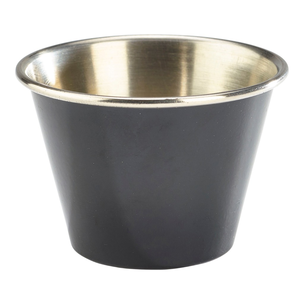 Dipper/tipje 6.0cm 7.0cl RVS zwart Genware