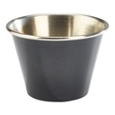 Dipper/tipje 6.0cm 7.0cl RVS zwart Genware