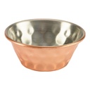 Dipper/tipje 6.1cm 4.3cl RVS koper gehamerd Genware