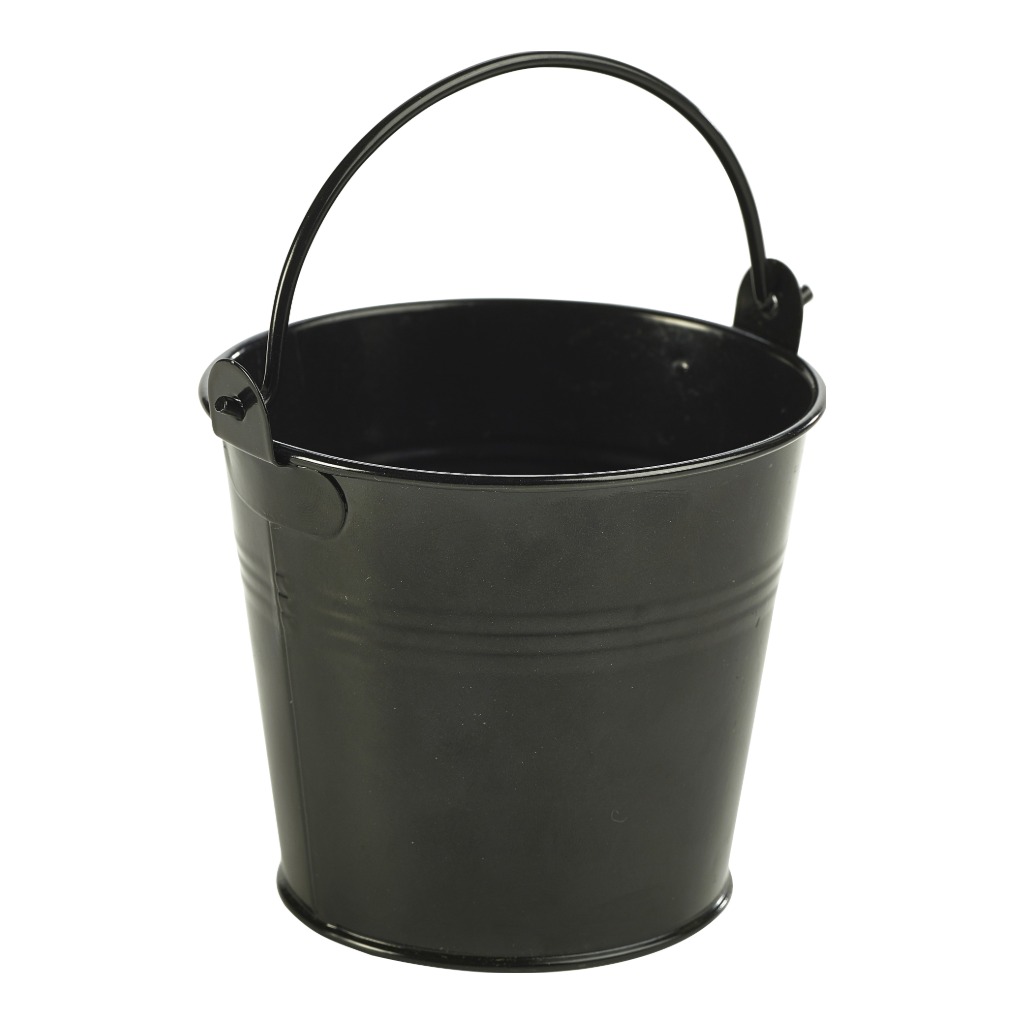 Serveeremmer 10.0cm gegalvaniseerd staal zwart Genware