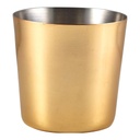 Serveerbeker 8.5x(h)8.5cm RVS goud Genware