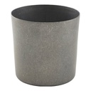 Serveerbeker 8.5x(h)8.5cm steel vintage Genware