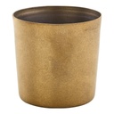 Serveerbeker 8.5x(h)8.5cm steel vintage goud Genware