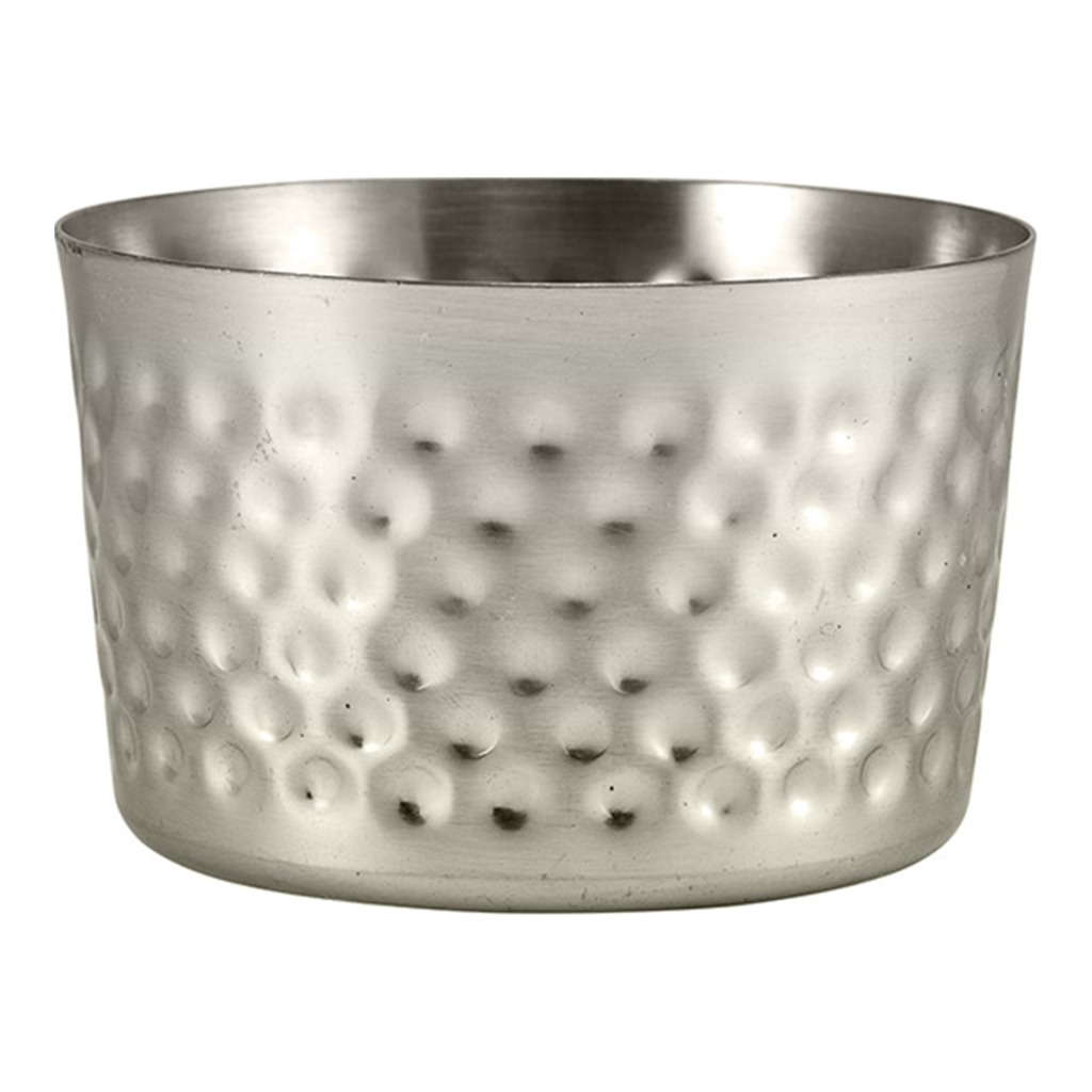 Serveerbeker mini 8.0cm RVS gehamerd Genware