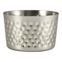 Serveerbeker mini 8.0cm RVS gehamerd Genware
