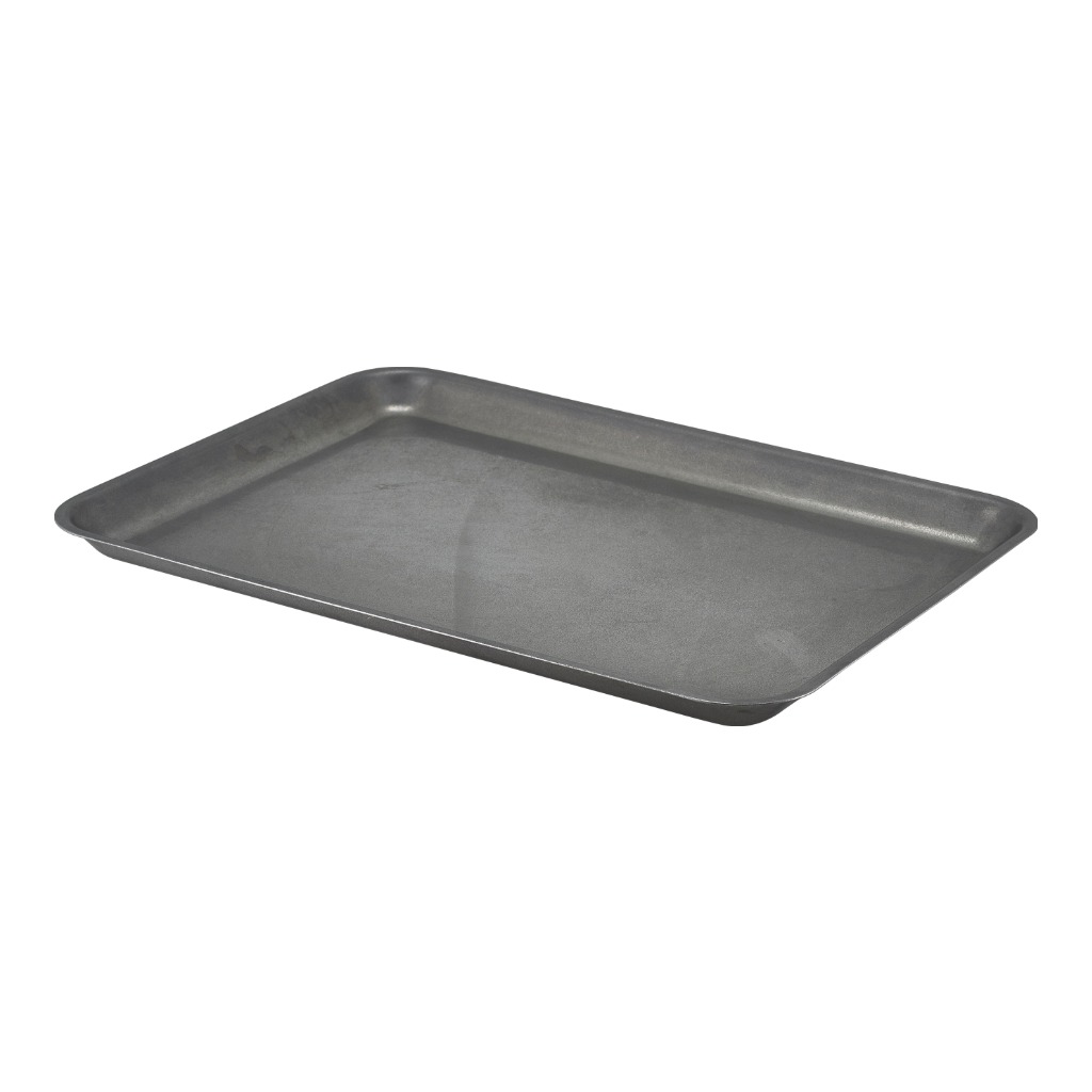 Schaal 37.0x26.5cm steel vintage Genware