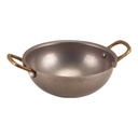 Wok mini 16.5cm steel vintage Genware