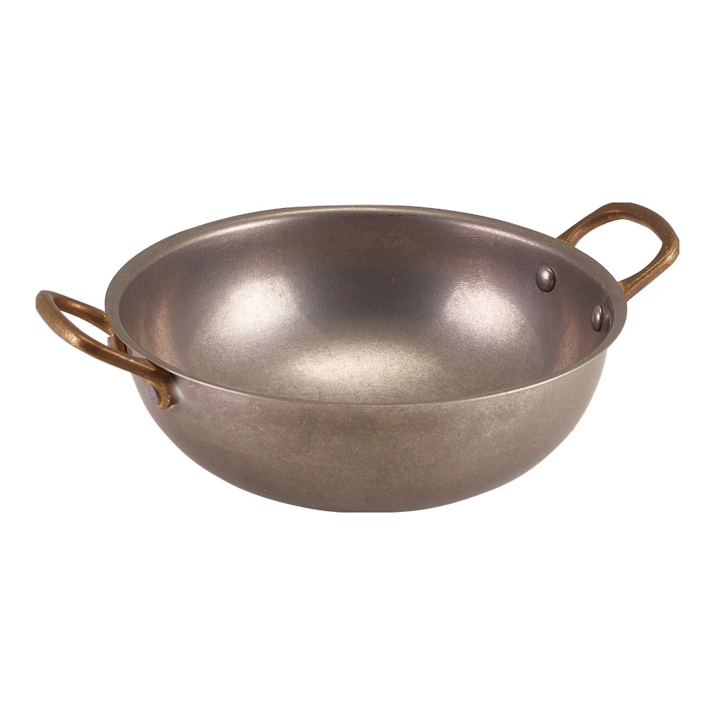 Wok mini 18.5cm steel vintage Genware