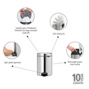 Prullenbak 5.0l NewIcon Brabantia steel