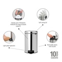 Prullenbak 12.0l NewIcon Brabantia steel