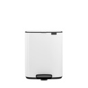 Prullenbak 12.0l Bo pedaal Brabantia white