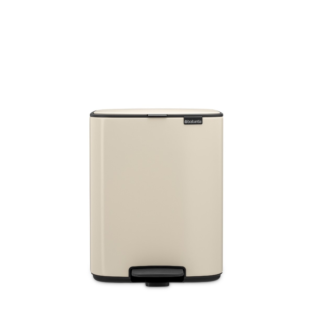 Prullenbak 12.0l Bo pedaal Brabantia soft beige