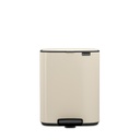 Prullenbak 12.0l Bo pedaal Brabantia soft beige
