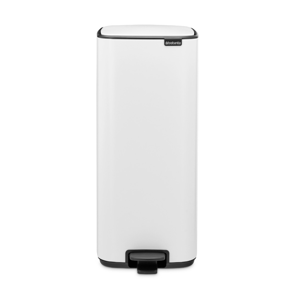 Prullenbak 30.0l Bo pedaal Brabantia white