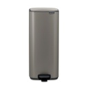 Prullenbak 30.0l Bo pedaal Brabantia platinum