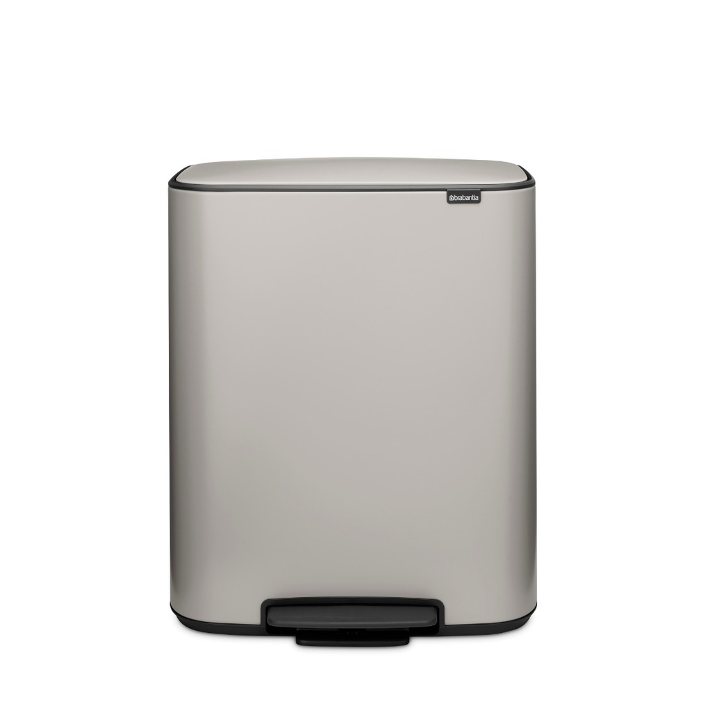 Prullenbak 60.0l Bo pedaal Brabantia soft grey