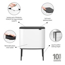 Prullenbak 36.0l Bo touch Brabantia white